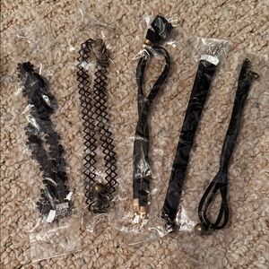Black Choker Necklace Set